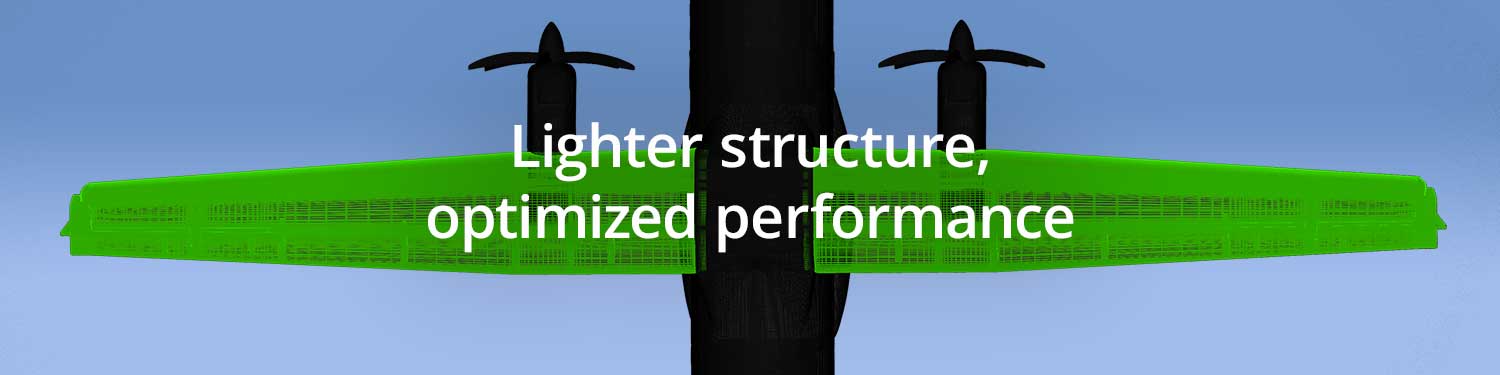 Lighter structure, optimized performance